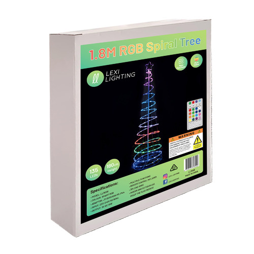 Led spiral online tree